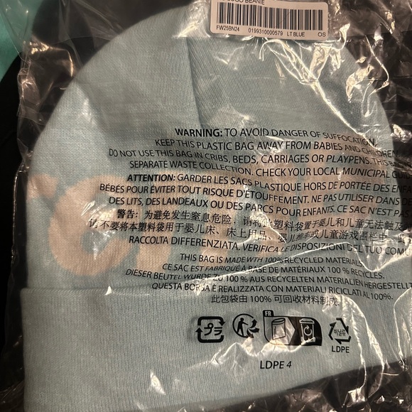 Supreme Big Logo Sky Blue Beanie - Picture 2 of 3